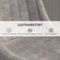2er-Set Barhocker im Retrodesign, inkl. Fußstütze, höhenverstellbar, Gaslift, Grau + Schwarz