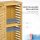 Badezimmerschrank mit Lamellentür, versetzbarem Einlegeboden, Naturbambus, 30x19,9x70 cm