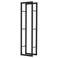Kaminholzregal Metall 40 x 25 x 150 cm Brennholzregal...