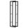 Kaminholzregal Metall 40 x 25 x 150 cm Brennholzregal Stapelhilfe Stahlrahmen bis 100kg Kaminholzunterstand Outdoor Holzregal Feuerholzregal für Garten Terrasse Außen Schwarz