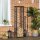 Kaminholzregal Metall 40 x 25 x 150 cm Brennholzregal Stapelhilfe Stahlrahmen bis 100kg Kaminholzunterstand Outdoor Holzregal Feuerholzregal für Garten Terrasse Außen Schwarz