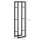 Kaminholzregal Metall 40 x 25 x 150 cm Brennholzregal Stapelhilfe Stahlrahmen bis 100kg Kaminholzunterstand Outdoor Holzregal Feuerholzregal für Garten Terrasse Außen Schwarz
