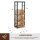 Kaminholzregal Metall 40 x 25 x 150 cm Brennholzregal Stapelhilfe Stahlrahmen bis 100kg Kaminholzunterstand Outdoor Holzregal Feuerholzregal für Garten Terrasse Außen Schwarz