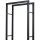 Kaminholzregal Metall 40 x 25 x 150 cm Brennholzregal Stapelhilfe Stahlrahmen bis 100kg Kaminholzunterstand Outdoor Holzregal Feuerholzregal für Garten Terrasse Außen Schwarz