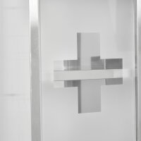 Medizinschrank aus Edelstahl und gehärtete Glastür Arzneischrank zur Medikamenten-Aufbewahrung, Abschließbar Medikamentenschrank mit 3 Fächern, Erste Hilfe Schrank, 20 x 12 x 58 cm, Silber