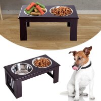 Hunde-Futterstation, rutschfest, 58,4 x 30,5 x 25,4cm,...