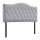 Kopfteil für Bett Polsterkopfteil Bett Kopf Rückenlehne Bettkopfteil in grau Pappel Samt Stoff 185 x 8 x 134 cm