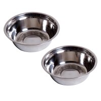 Erhöhter Hundenapf Futternapf mit 2 Näpfe Wassernapf 2 x 900ml Edelstahlnäpfen Fressnapf Futterstation Hundenäpfe für kleine Hunde Katzen Espresso