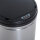 Sensor Mülleimer 30L Automatischer Mülleimer mit Soft-Close-Deckel, Bewegungssensor, Wasserdichter Abfalleimer Müllbehälter Abfallbehälter für Büro, Schlafzimmer, Küchen Schwarz+Silber