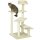 Kratzbaum 100 cm Katzenturm mit Sisalstämme, große Plattform, mehrstöckiger Katzenkratzbaum, Kletterbaum, für kleine & mittelgroße Katzen, Beige