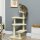 Kratzbaum 100 cm Katzenturm mit Sisalstämme, große Plattform, mehrstöckiger Katzenkratzbaum, Kletterbaum, für kleine & mittelgroße Katzen, Beige