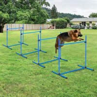 Agility Set Hunde 4-teiliges höhenverstellbar...