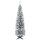 Künstlicher Weihnachtsbaum, 210 cm, beschneite PVC-Zweige, klappbar, Metallständer, Grün/Weiß