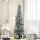 Künstlicher Weihnachtsbaum, 210 cm, beschneite PVC-Zweige, klappbar, Metallständer, Grün/Weiß