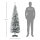Künstlicher Weihnachtsbaum, 210 cm, beschneite PVC-Zweige, klappbar, Metallständer, Grün/Weiß