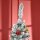 Künstlicher Weihnachtsbaum, 210 cm, beschneite PVC-Zweige, klappbar, Metallständer, Grün/Weiß