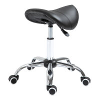 Rollhocker höhenverstellbar Drehhocker 49-61 cm...