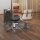 Rollhocker höhenverstellbar Drehhocker 49-61 cm Arbeitshocker drehbar Sattelhocker für Büro Salon Massage Spa Schwarz