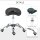 Rollhocker höhenverstellbar Drehhocker 49-61 cm Arbeitshocker drehbar Sattelhocker für Büro Salon Massage Spa Schwarz