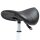 Rollhocker höhenverstellbar Drehhocker 49-61 cm Arbeitshocker drehbar Sattelhocker für Büro Salon Massage Spa Schwarz