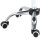 Rollhocker höhenverstellbar Drehhocker 49-61 cm Arbeitshocker drehbar Sattelhocker für Büro Salon Massage Spa Schwarz