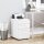 Rollcontainer mit 3 Schubladen mobiler Aktenschrank mit Rollen abschließbar Büroschrank mit Hängeregistratur Stiftfach, Bürocontainer Schreibtisch Unterschrank für Büro 39x48x59cm Weiß