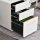 Rollcontainer mit 3 Schubladen mobiler Aktenschrank mit Rollen abschließbar Büroschrank mit Hängeregistratur Stiftfach, Bürocontainer Schreibtisch Unterschrank für Büro 39x48x59cm Weiß