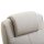 Relaxsessel mit Hocker, 360°drehbarer Fernsehsessel mit Liegefunktion, TV Sessel, Kunstleder, Lesesessel für Wohnzimmer, Schlafzimmer, Grau