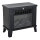 Elektrokamin Elektrischer Kamin Kaminofen Standkamin mit Flammeneffekt 600/1200W, Metall, Schwarz, 34x17x31 cm