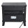 Elektrokamin Elektrischer Kamin Kaminofen Standkamin mit Flammeneffekt 600/1200W, Metall, Schwarz, 34x17x31 cm