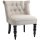 Relaxsessel Vintage Ruhesessel Relaxstuhl Polstersessel Esszimmerstuhl Leinenbezug Holzgestell Beige+Schwarz 67 x 67 x 78 cm