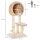 Kratzbaum 100 cm Katzenturm mit Höhle, Spielball, Sisalstämme, Plattform, mehrstöckiger Katzenkratzbaum, Kletterbaum, für mittelgroße Katzen, Beige