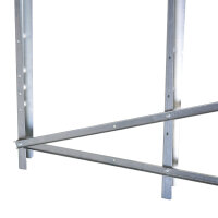 Kettensägebock Sägebock zusammenklappbar Sägegestell für Brennholz Silber Metall 83 x 83 x 79 cm