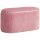 Sitzbank Bank mit Stauraum Polsterbank Ottomane, Retrodesign, Samtoptik, 81 cm x 40 cm x 41 cm, Altrosa