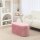 Sitzbank Bank mit Stauraum Polsterbank Ottomane, Retrodesign, Samtoptik, 81 cm x 40 cm x 41 cm, Altrosa