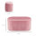 Sitzbank Bank mit Stauraum Polsterbank Ottomane, Retrodesign, Samtoptik, 81 cm x 40 cm x 41 cm, Altrosa
