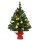 Mini-Weihnachtsbaum Weihnachtsdekoration Weihnachtsdeko, inkl. Weihnachtskugeln und LED-Lichter 60 cm, Mehrfarbig
