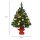 Mini-Weihnachtsbaum Weihnachtsdekoration Weihnachtsdeko, inkl. Weihnachtskugeln und LED-Lichter 60 cm, Mehrfarbig