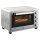 Mini Backofen 32L 100 °C-230 °C 1600 W Mini Ofen mit Backblech Krümelblech Grillrost und 3 Kochmodi Pizzaofen mit Timer Backblech-Griff Edelstahl Silber