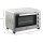 Mini Backofen 32L 100 °C-230 °C 1600 W Mini Ofen mit Backblech Krümelblech Grillrost und 3 Kochmodi Pizzaofen mit Timer Backblech-Griff Edelstahl Silber