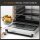 Mini Backofen 32L 100 °C-230 °C 1600 W Mini Ofen mit Backblech Krümelblech Grillrost und 3 Kochmodi Pizzaofen mit Timer Backblech-Griff Edelstahl Silber