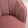 Sessel Wohnzimmer Loungesessel in Muschelform Relaxsessel mit Holzbeine, Polstersessel Lesesessel mit Samtoptik, Polsterstuhl für Schlafzimmer Rosa
