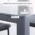 Esstisch Küchentisch Glastisch Quadratischer Tisch, Glasplatte, kompaktes Design, Grau