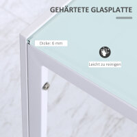 Esstisch Küchentisch großer Tisch, modernes Design, 120 cm x 60 cm x 75 cm, Weiß