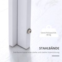 Esstisch Küchentisch großer Tisch, modernes Design, 120 cm x 60 cm x 75 cm, Weiß