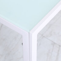 Esstisch Küchentisch großer Tisch, modernes Design, 120 cm x 60 cm x 75 cm, Weiß