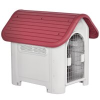 Hundehütte Outdoor, Hundehaus mit Dachluke Tor...