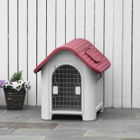 Hundehütte Outdoor, Hundehaus mit Dachluke Tor...