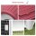 Hundehütte Outdoor, Hundehaus mit Dachluke Tor Unterschlupf, Wasserdichte Hundehöhle mit Luftzirkulation Hütte für kleine Hunde, draußen Rot+Hellgrau 59 x 75 x 66 cm