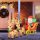 Aufblasbarer Weihnachtsmann mit Schlitten, 6 LED-Lichter, wasserdicht, 240 x 57 x 112 cm
